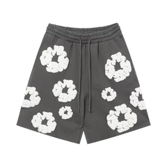 Denim Tears Cotton Wreath Dark Grey Unisex Sweat Shorts